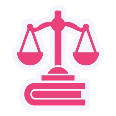 law and justice scale, web simpleillustration