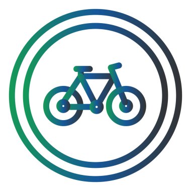 Bisikletin vektör illüstrasyonu