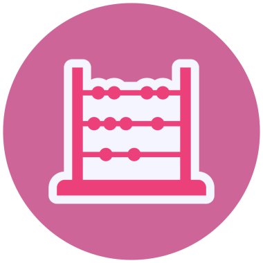 Abaküs. Web simgesi basit illüstrasyon