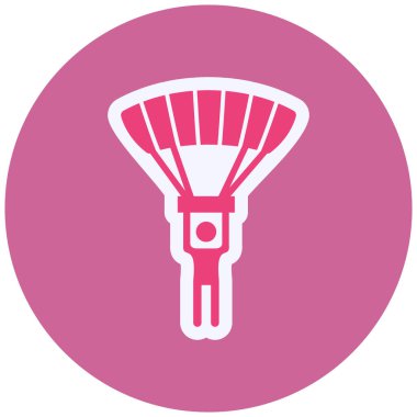 Skydiving simgesinin vektör çizimi