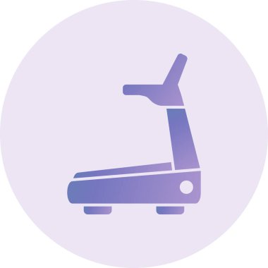 Koşu bandı. Web simgesi basit illüstrasyon