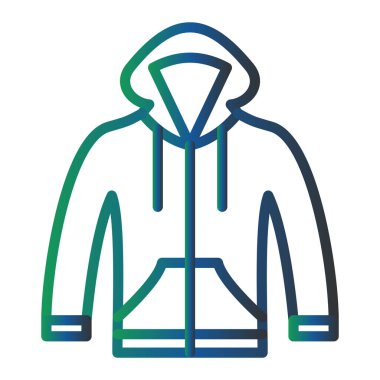 Ceket. Web simgesi basit illüstrasyon