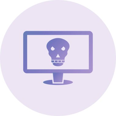 Bilgisayar. Web simgesi basit illüstrasyon