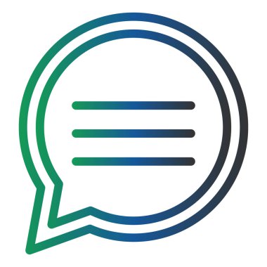 Sohbet kabarcığı vektör illüstrasyonu