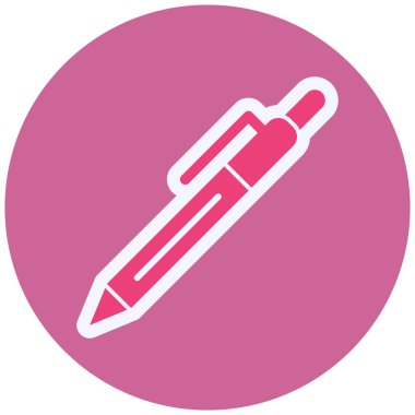 Kalem. Web simgesi basit illüstrasyon