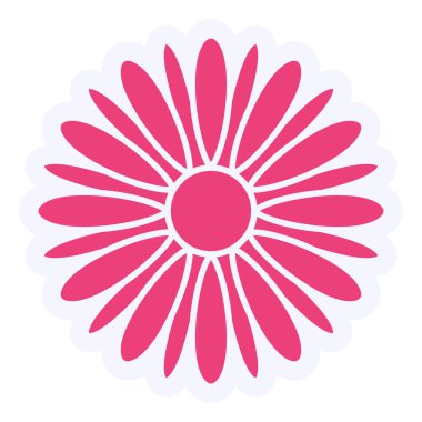 simple and beautiful illustration of flower with petals 