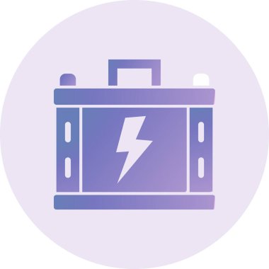 web icon simple illustration of Battery