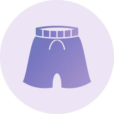 Şort. Web simgesi basit illüstrasyon