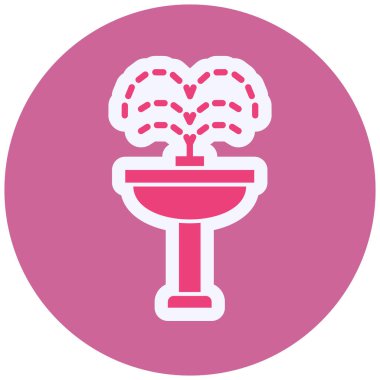 simple icon of Fountain , website browser icon illustration