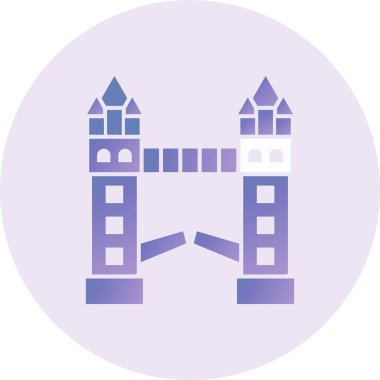 Tower Bridge  web icon simple design
