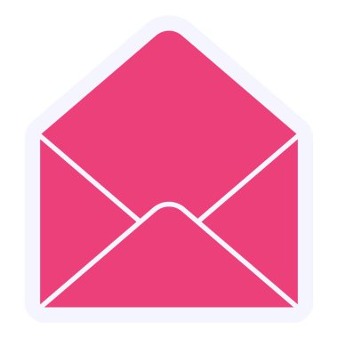 envelope icon flat. simple illustration