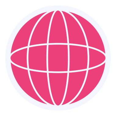 Dünya simgesinin vektör illüstrasyonu