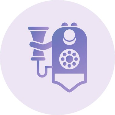 Telefon. Web simgesi vektör illüstrasyonu