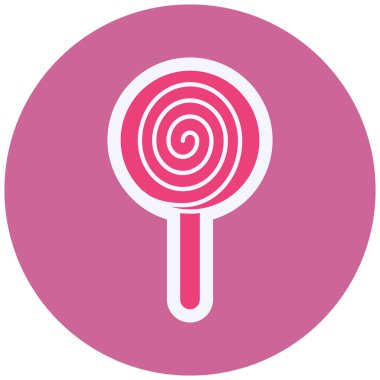 Lolipop. Web simgesi basit illüstrasyon