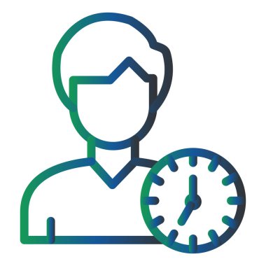 Kolayca düzenleyebilen veya düzenleyebilen zaman yönetimi vektörü simgesi