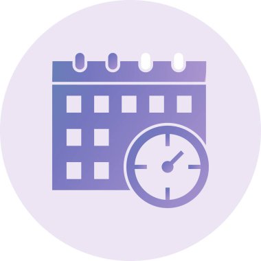 Zaman çizelgesi. Web simgesi basit tasarım