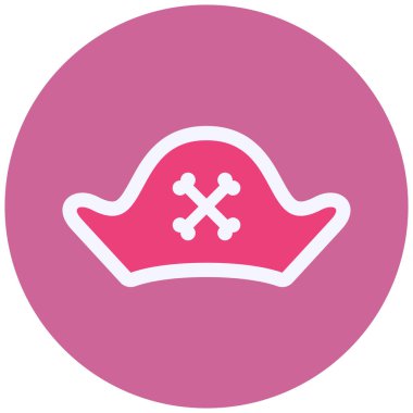 Korsan şapkasının vektör çizimi 