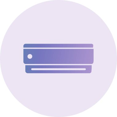 air conditioner icon, web illustration