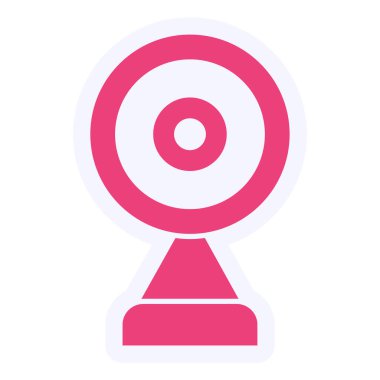 Webcam simgesinin vektör illüstrasyonu