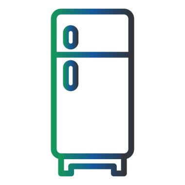 Buzdolabı Vektör Kabartma Simgesi Tasarımı 