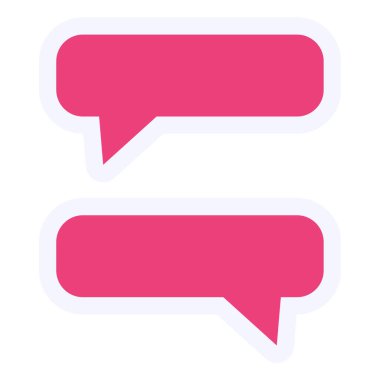 chat web icon simple illustration 