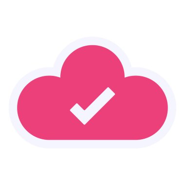 cloud storage technology. web icon simple design