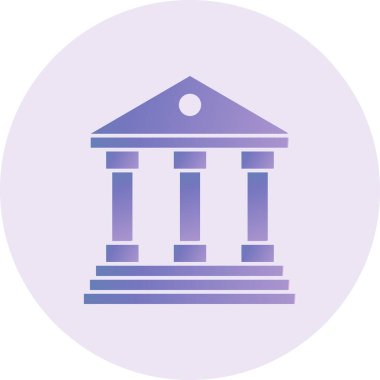 Banka simgesinin vektör illüstrasyonu