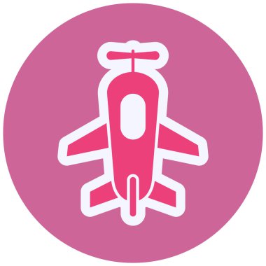 airplane icon, web simple illustration