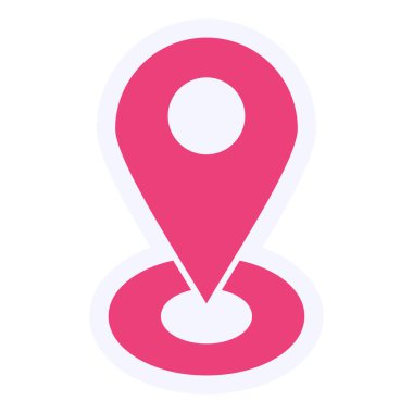 simple web illustration of location icon