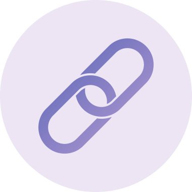 Bağlantı simgesinin vektör illüstrasyonu