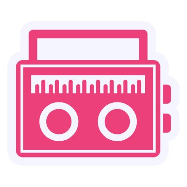 Radyo simgesinin vektör illüstrasyonu