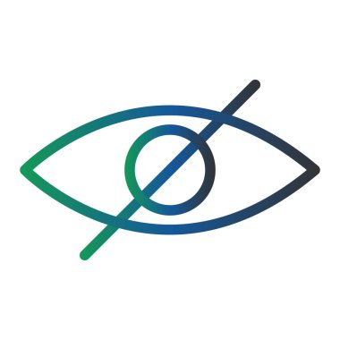 göz vektör simgesi modern basit illüstrasyon