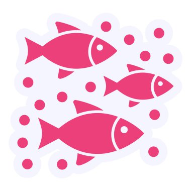 fish icon modern simple illustration 