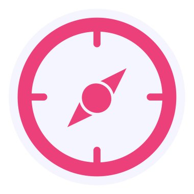 Pusula. Web simgesi basit tasarım