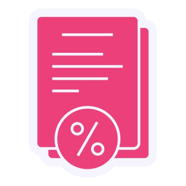 Vergi. Web simgesi basit illüstrasyon