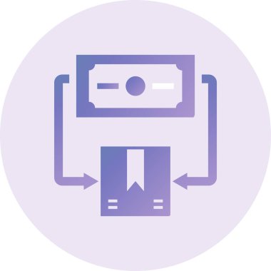 Ticari modern simgenin vektör illüstrasyonu 