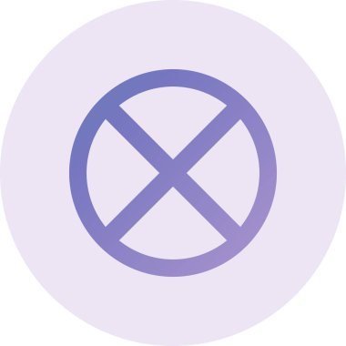 Bir simgesiz vektör illüstrasyonu