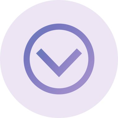 aşağı ok simgesi, vektör illüstrasyonu