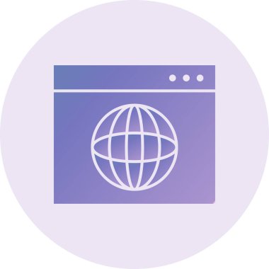 vector illustration of Web Browser