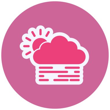 Bulut. Web simgesi basit tasarım