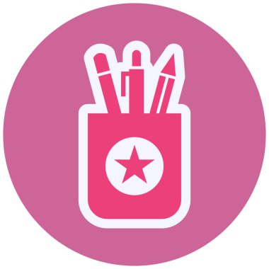 Kırtasiye simgesinin vektör illüstrasyonu