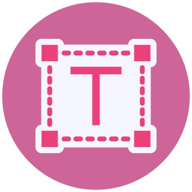 Metin Düzenleyici Vektör Şekil Simgesi Tasarımı 