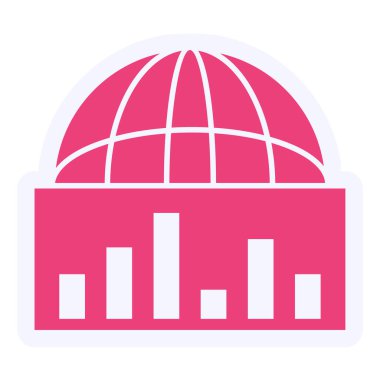 seo ve finans simgesinin vektör illüstrasyonu