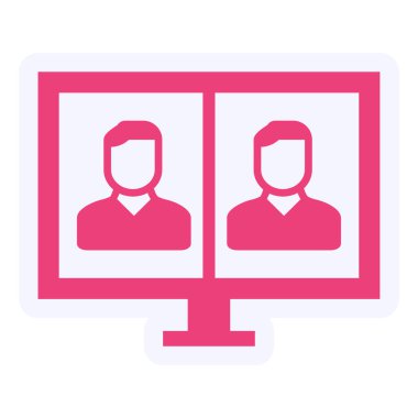 Telepresence modern icon vector illustration