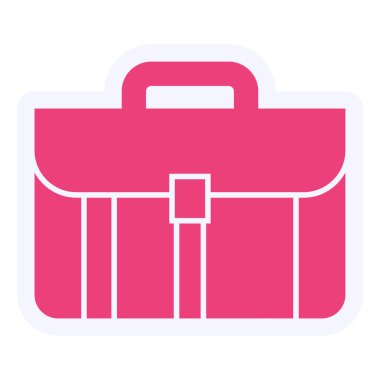 evrak çantası simgesi, vektör illüstrasyonu 