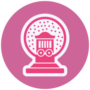 Kristal Top simgesinin vektör illüstrasyonu