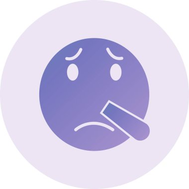 Liar face. simple illustration