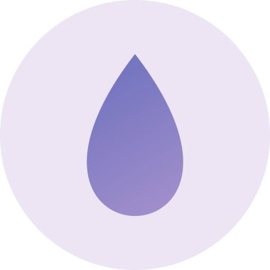 Su damlası ikonu. vektör illüstrasyonu