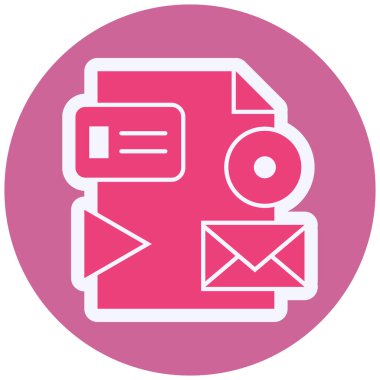 Mektup. Web simgesi basit illüstrasyon