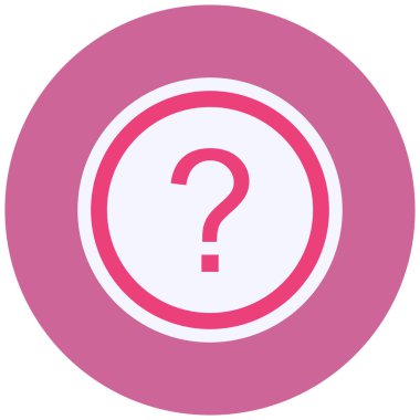 question mark icon, web illustration